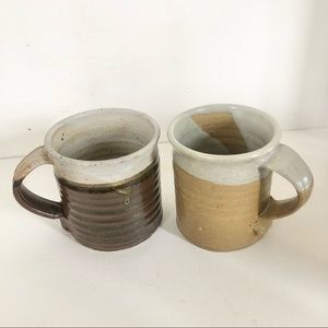 Set of 2 Handmade Pottery Mugs